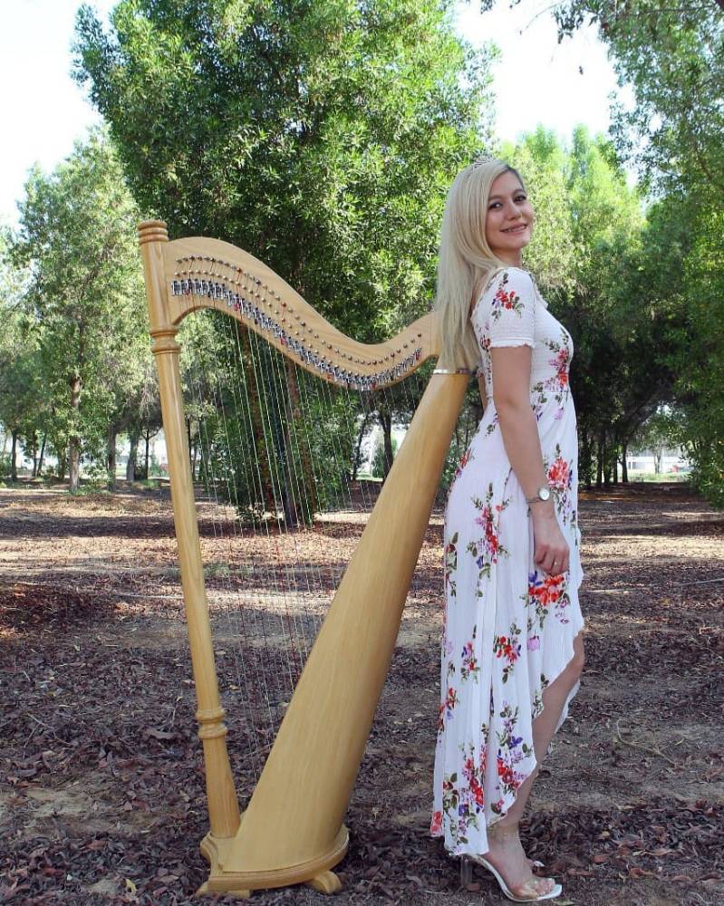 Arabic Harpist Gae events Dubai UAE 6