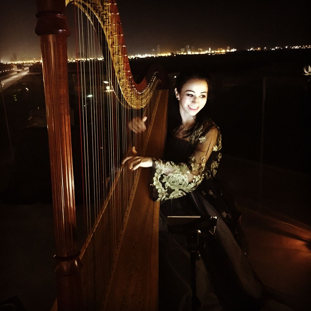 LS Harpist Gae events Dubai UAE 12