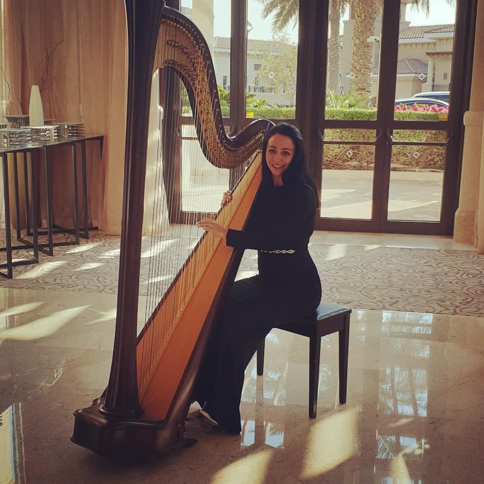 LS Harpist Gae events Dubai UAE 7