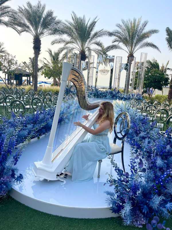 EV Harpist GAE Events Dubai UAE 2