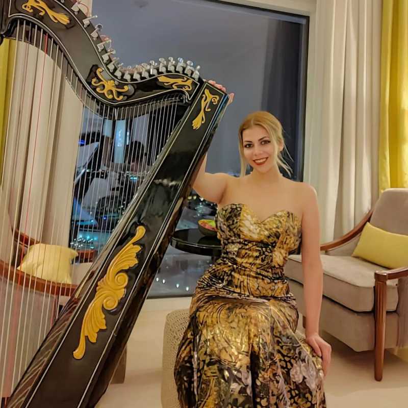 GC Harpist GAE Events Dubai UAE 10