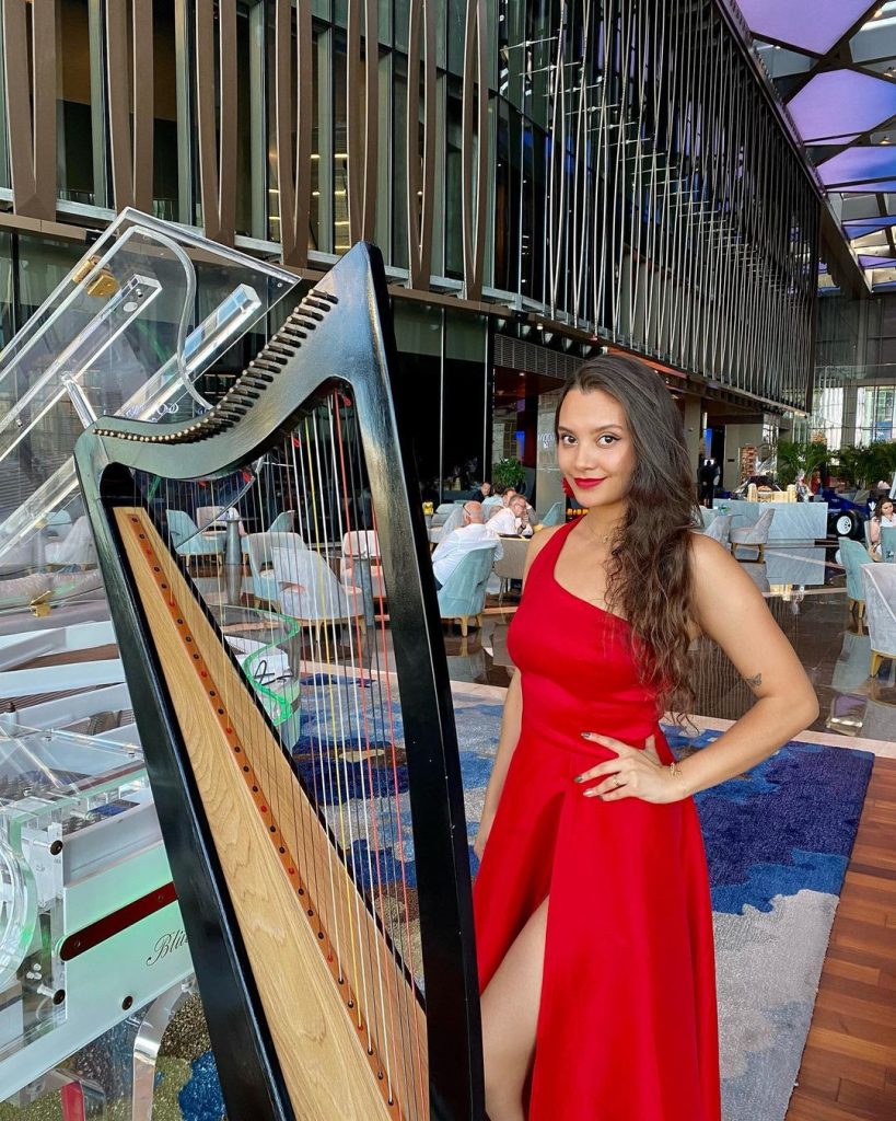 KM Harpist GAE events dubai UAE 4